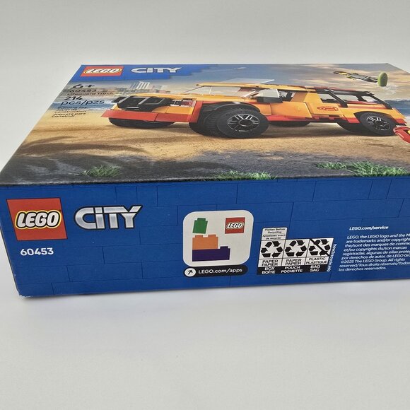LEGO City Lifeguard Truck Set 60453 214 Pcs Beach-Themed Building Toy - Picture 4 of 6